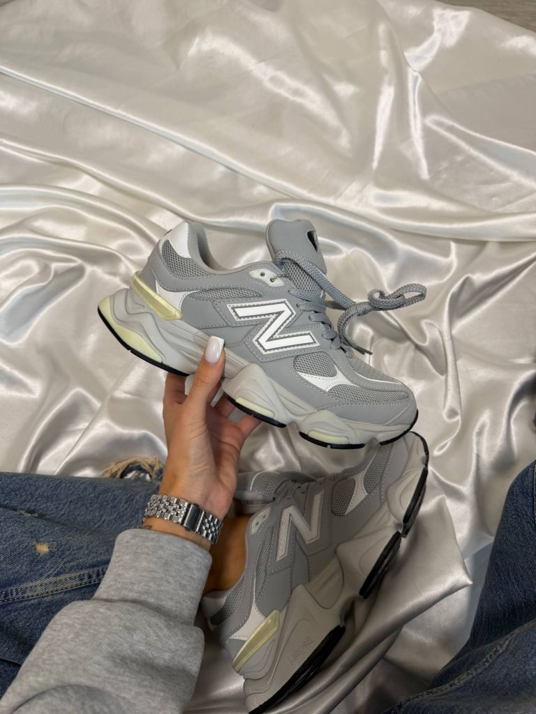 Кросівки New Balance 9060 Light Grey White Leathe