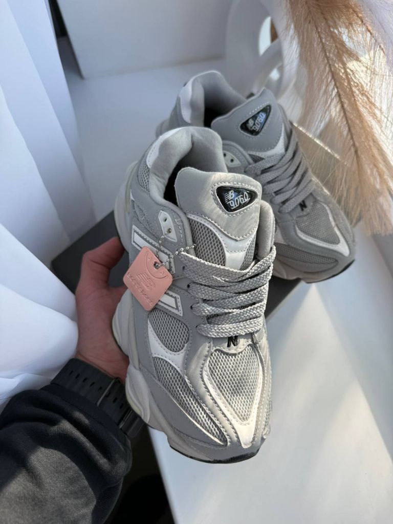 Кросівки New Balance 9060 Light Grey White Leathe