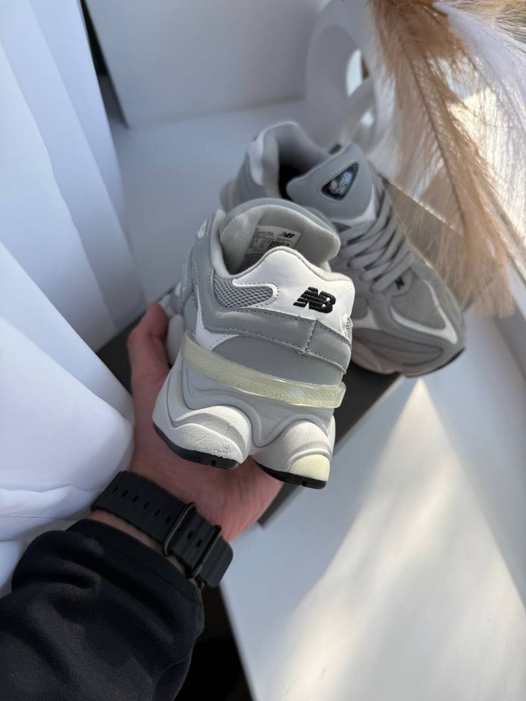 Кросівки New Balance 9060 Light Grey White Leathe