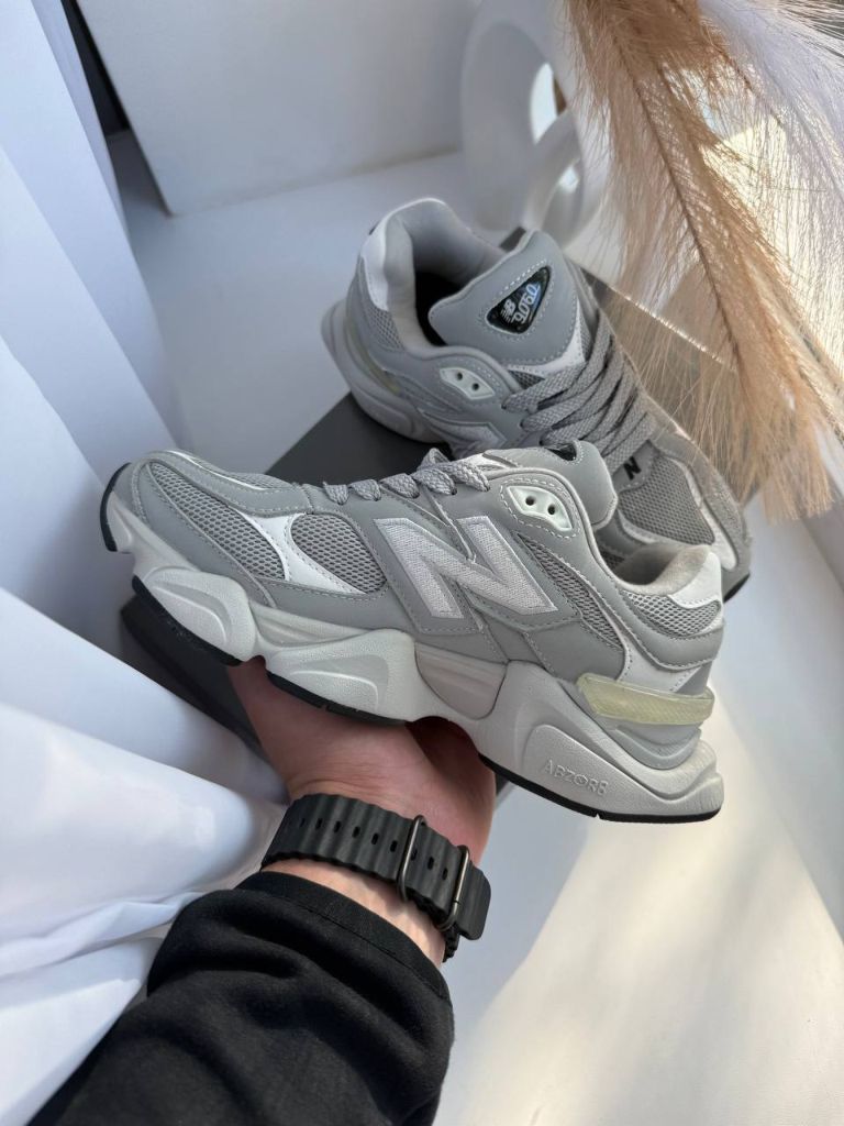 Кросівки New Balance 9060 Light Grey White Leathe