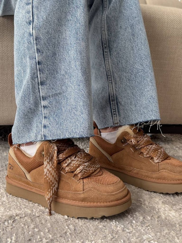 Кросівки зимові кемел UGG Lowmel Sneaker Chestnut