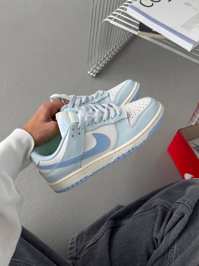 Кросівки блакитні Nike SB Dunk Low Blue Tint