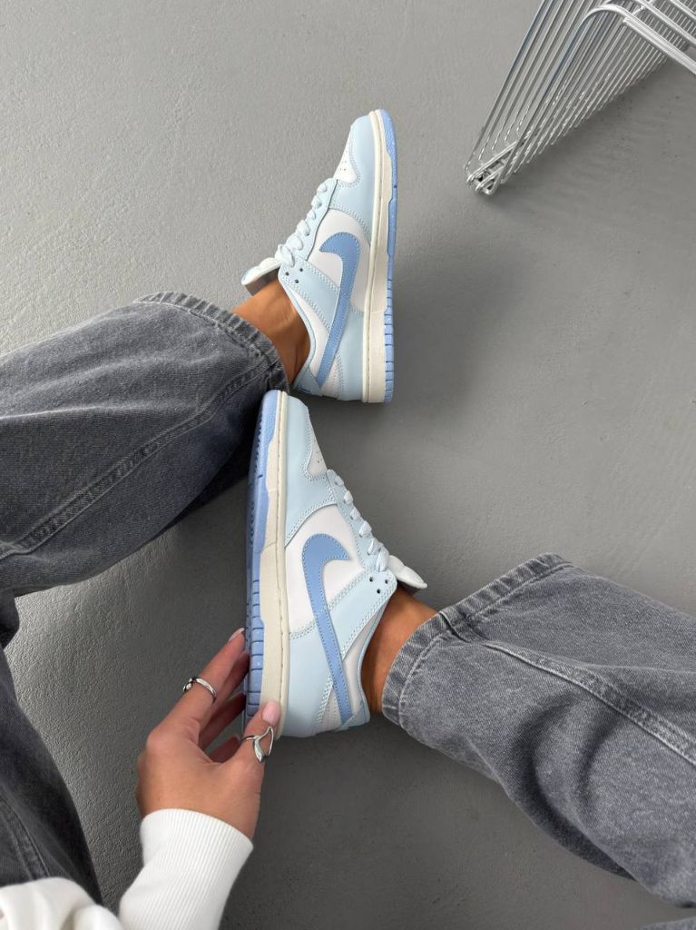 Кросівки блакитні Nike SB Dunk Low Blue Tint