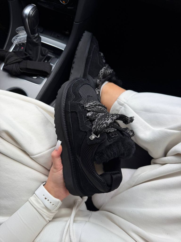 Кросівки зимові чорні UGG Lowmel Sneaker Black