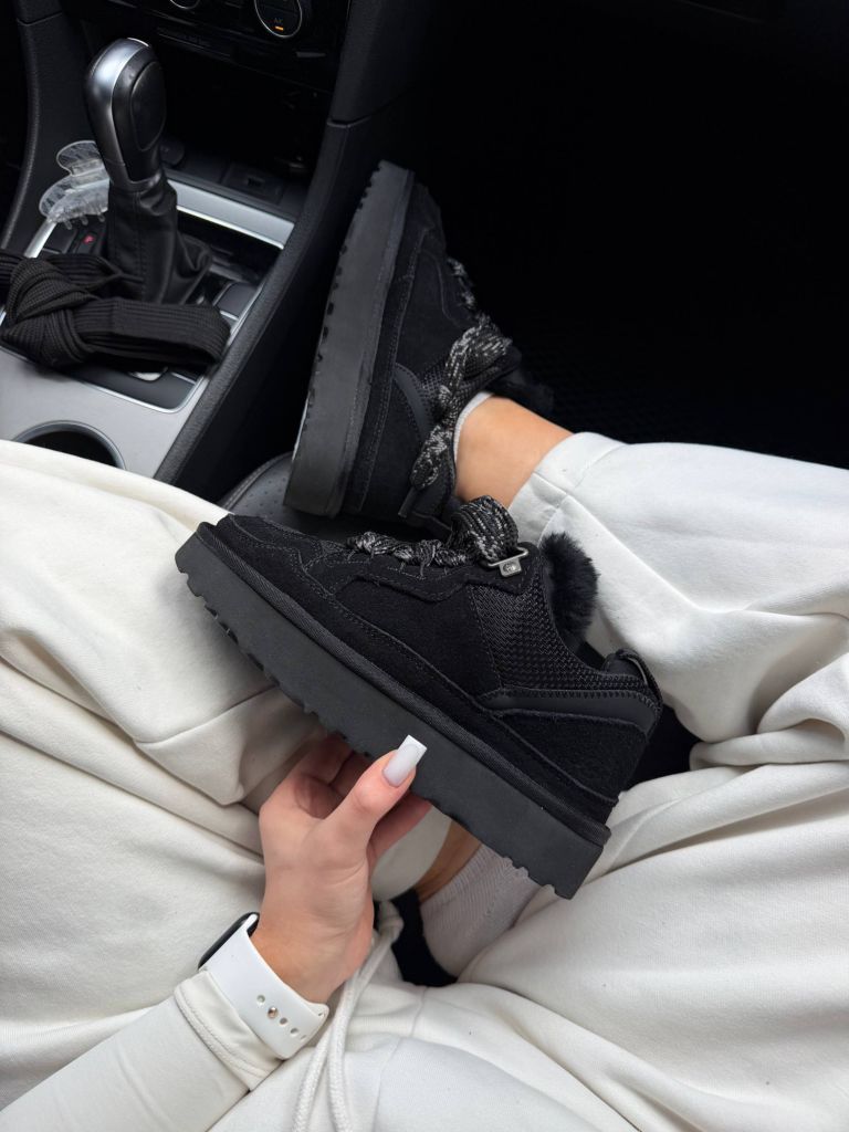 Кросівки зимові чорні UGG Lowmel Sneaker Black